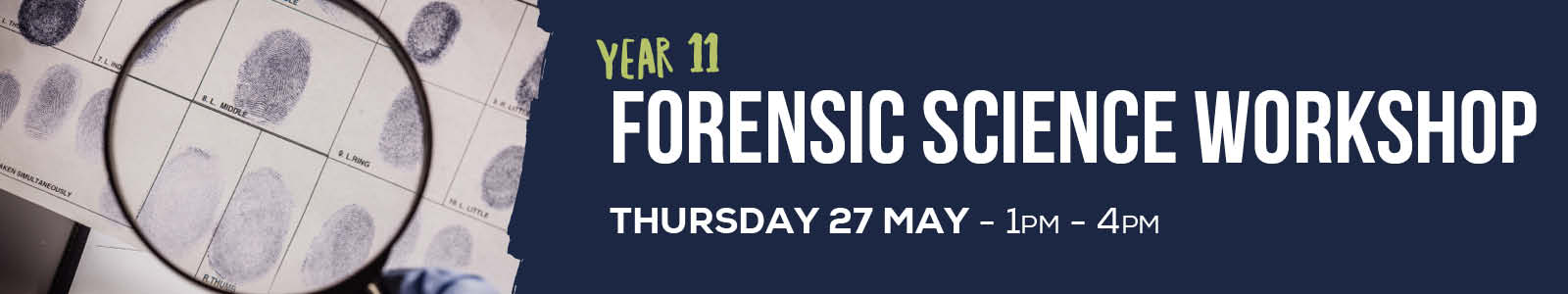 Yr 11 Forensic Science Workshop 93257