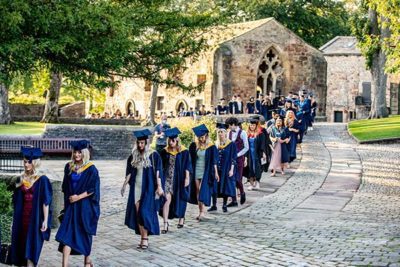Graduate procession through Skipton Castle 400x267 - Craven College celebrates its graduates’ success alt
