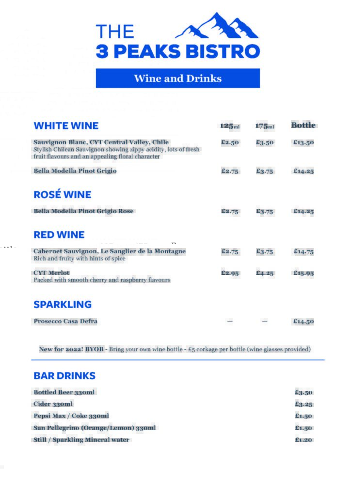 Bistro Wine Drinks 2022 724x1024 - 3 Peaks Bistro - Food & Drink Menus alt