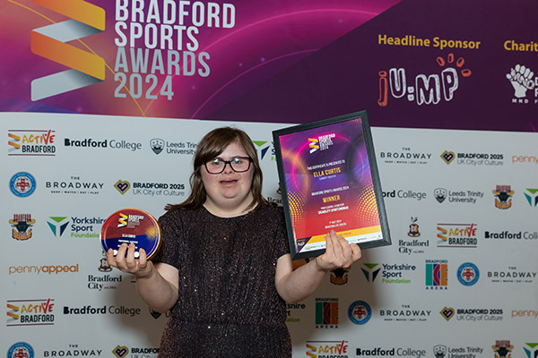 Ella Curtis with trophy