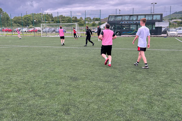Staff vs Students football match