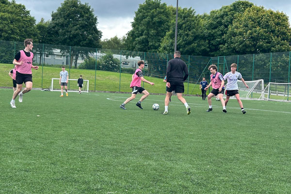 Staff vs Students football match
