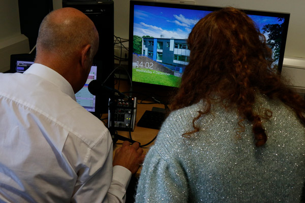 Media visit from Drystone Radio