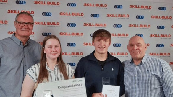 Students Celebrating SkillBuild Success! - 411893